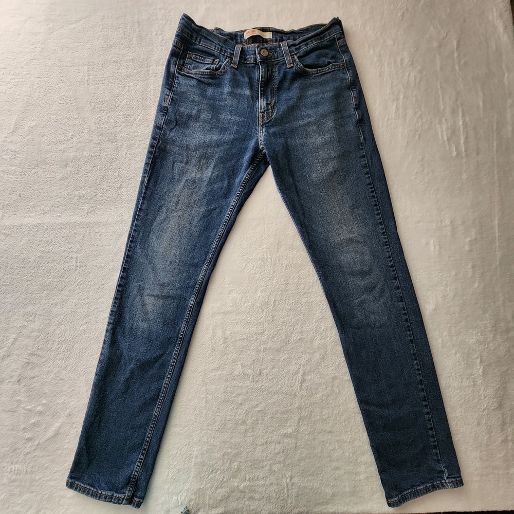 Signature Levi Strauss Slim Fit Jeans Mens 30W 30.5L Blue Denim Stretch Classic